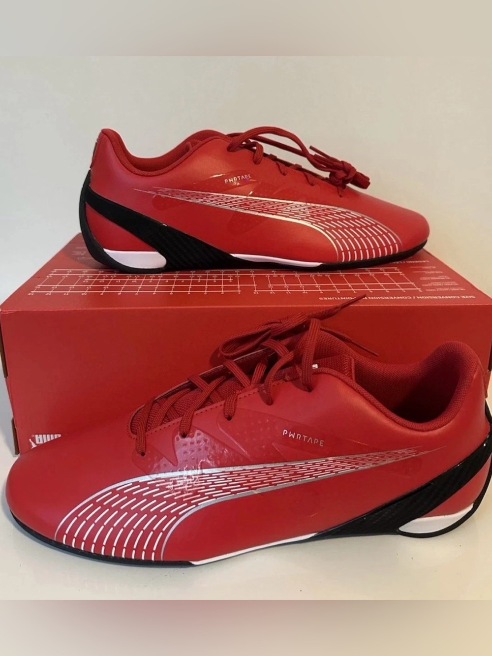 PUMA Ferrari Carbon Cat Rosso Corsa/Red Mens Driving Shoes 307546 06 Sz 9.5